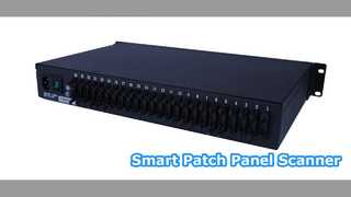 Gerenciamento inteligente de patch panel de scanner de rede de 24 portas